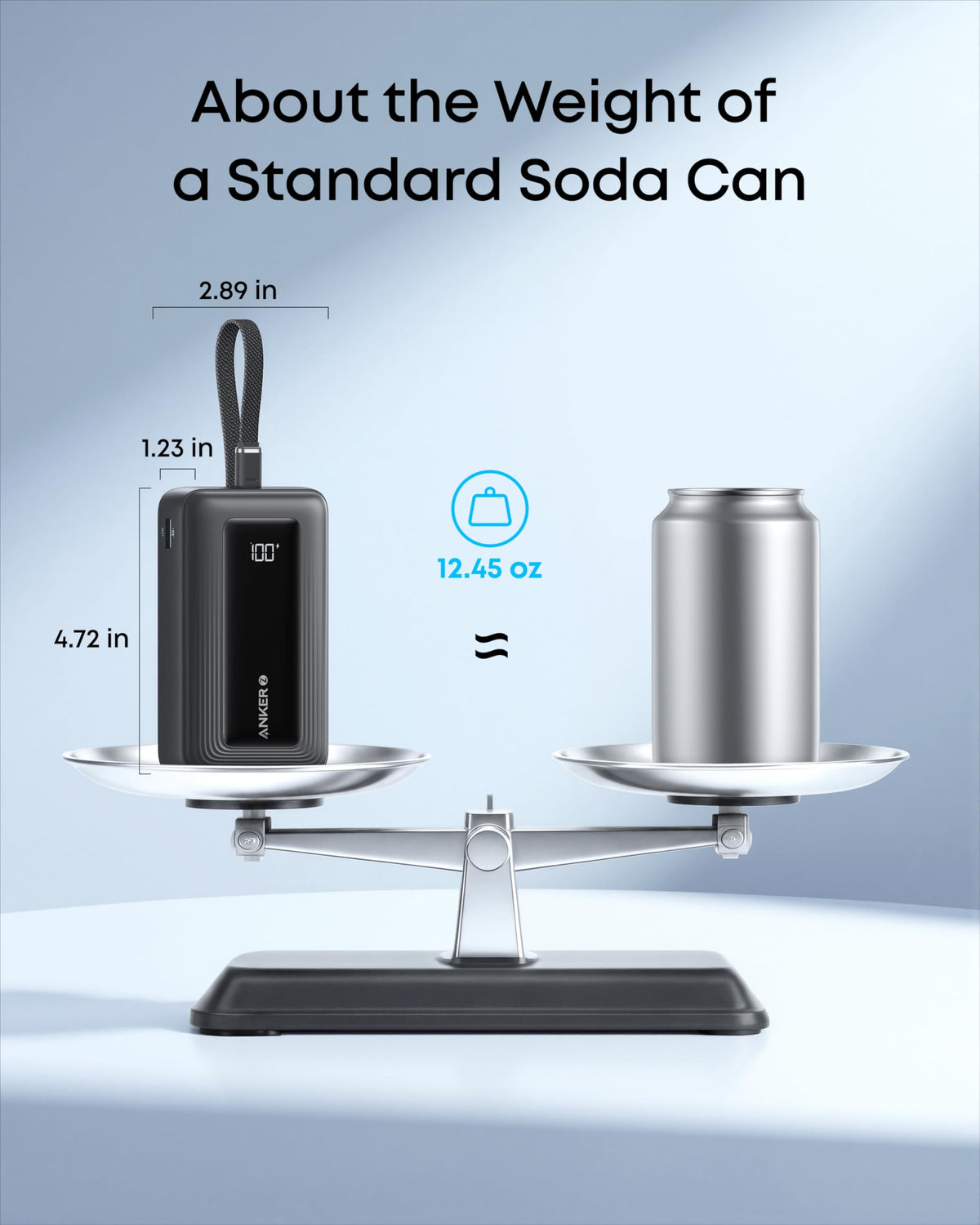 Anker Zolo Power Bank (10K, 30W) with a 5.4-inch (13.7 cm) built-in USB-C cable. - MERGE.DAY.1.FREESTYLE
