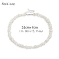 Bohemian Hawaii Puka White Clam Chips Shell Necklace - MERGE.DAY.1.FREESTYLE