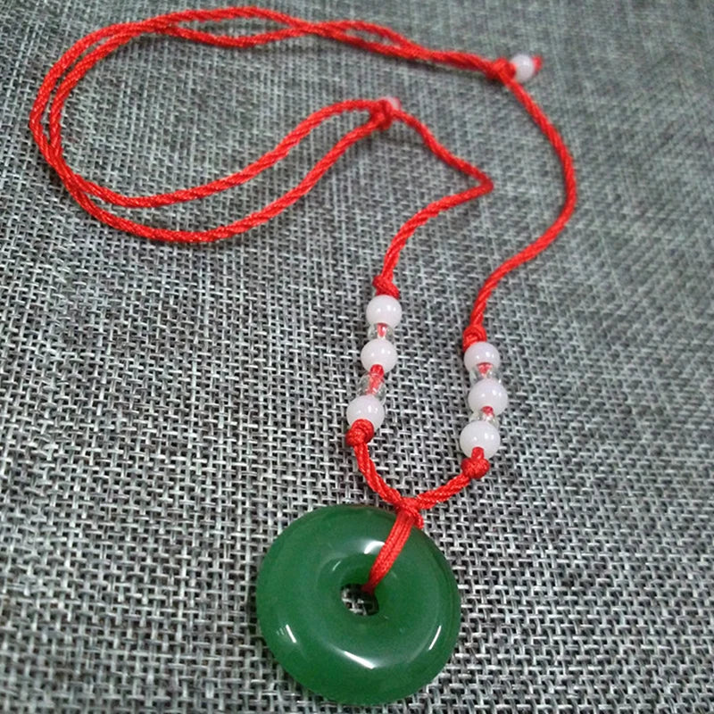 Buddhist Woven Necklace Lotus Guanyin jade Buddha Pendant Long Life Lock Pendant Lucky Necklace - MERGE.DAY.1.FREESTYLE