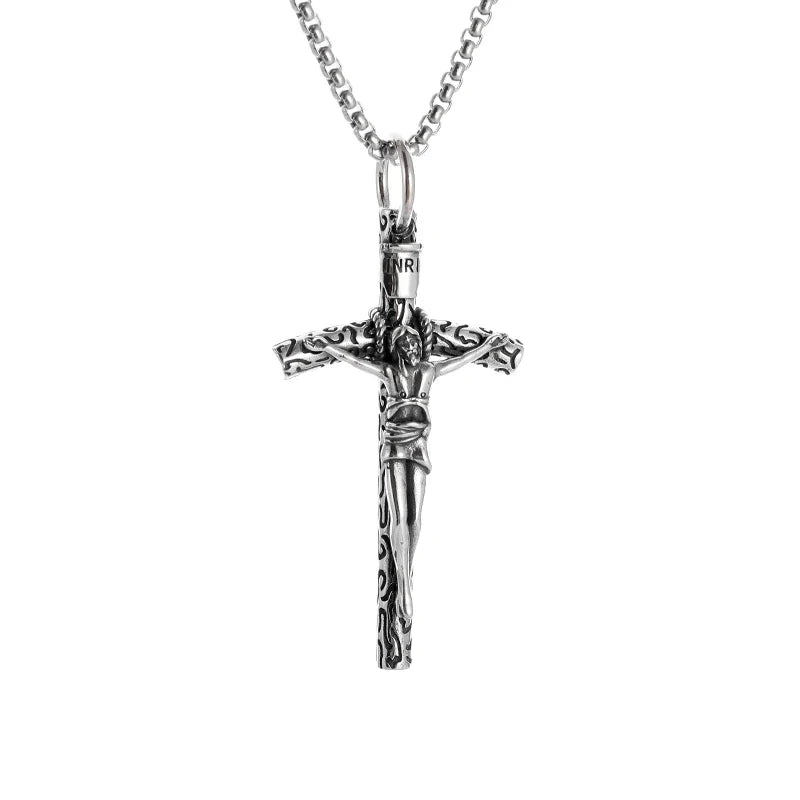 Christian Good Friday Cross Amulet Pendant Necklace - MERGE.DAY.1.FREESTYLE