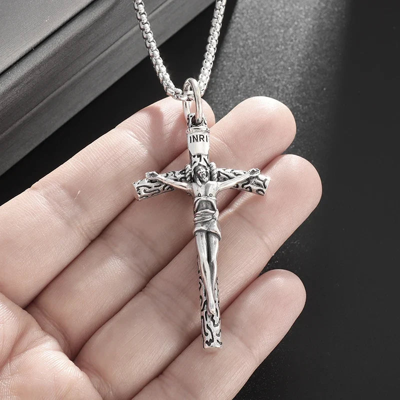 Christian Good Friday Cross Amulet Pendant Necklace - MERGE.DAY.1.FREESTYLE