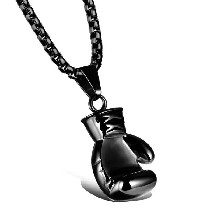 Boxing Glove Pendant Necklace Hip Hop Necklace Sports Fitness Gift - MERGE.DAY.1.FREESTYLE
