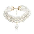 vintage pearl necklace multi strand pearl necklace - MERGE.DAY.1.FREESTYLE