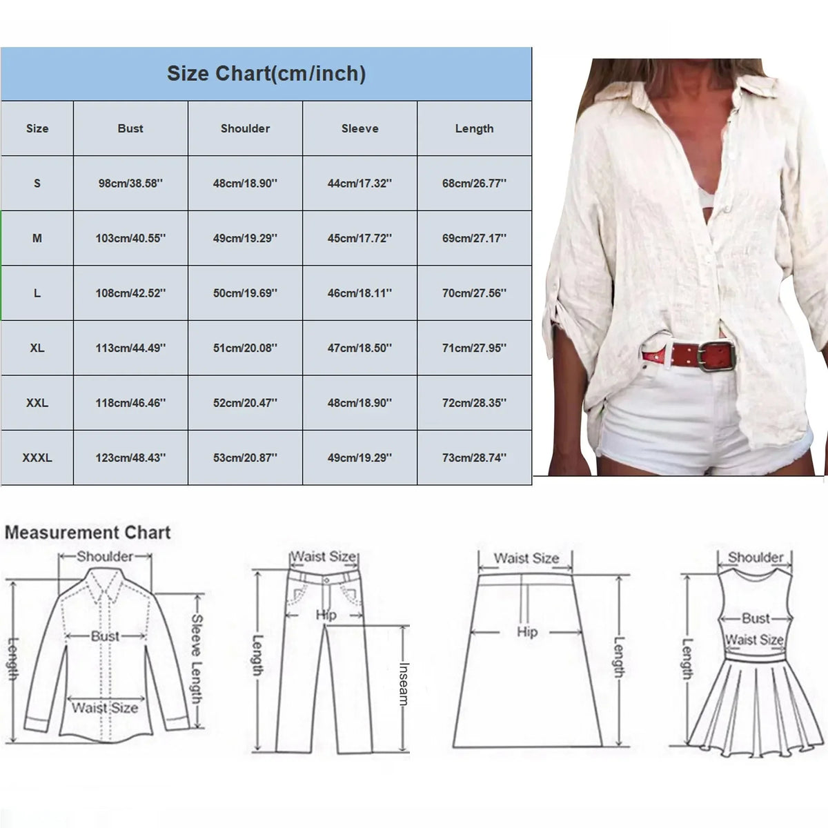 Cotton Linen Blouse Shirts Summer Solid Color Short Sleeve Buttons Cardigan Shirts - MERGE.DAY.1.FREESTYLE