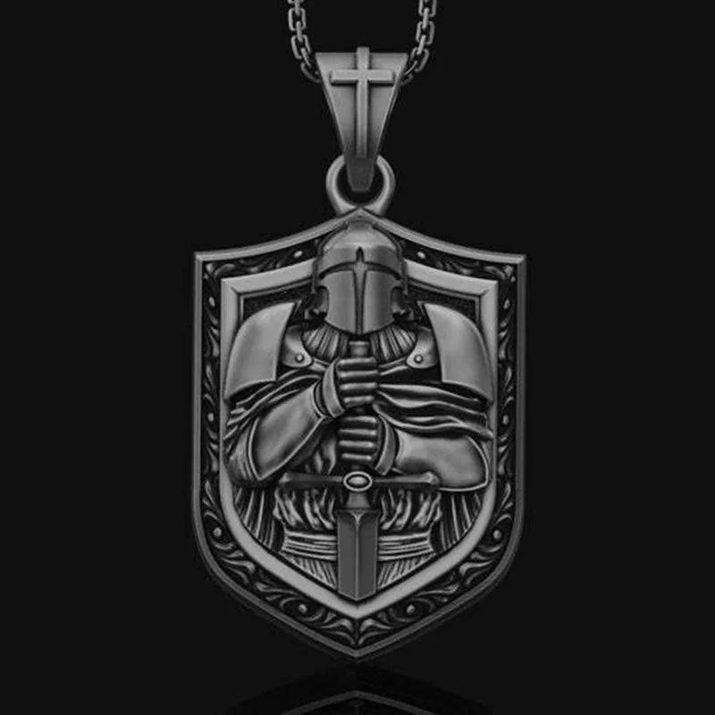 Mystic Vintage Christian Knight Crusader Pendant - MERGE.DAY.1.FREESTYLE