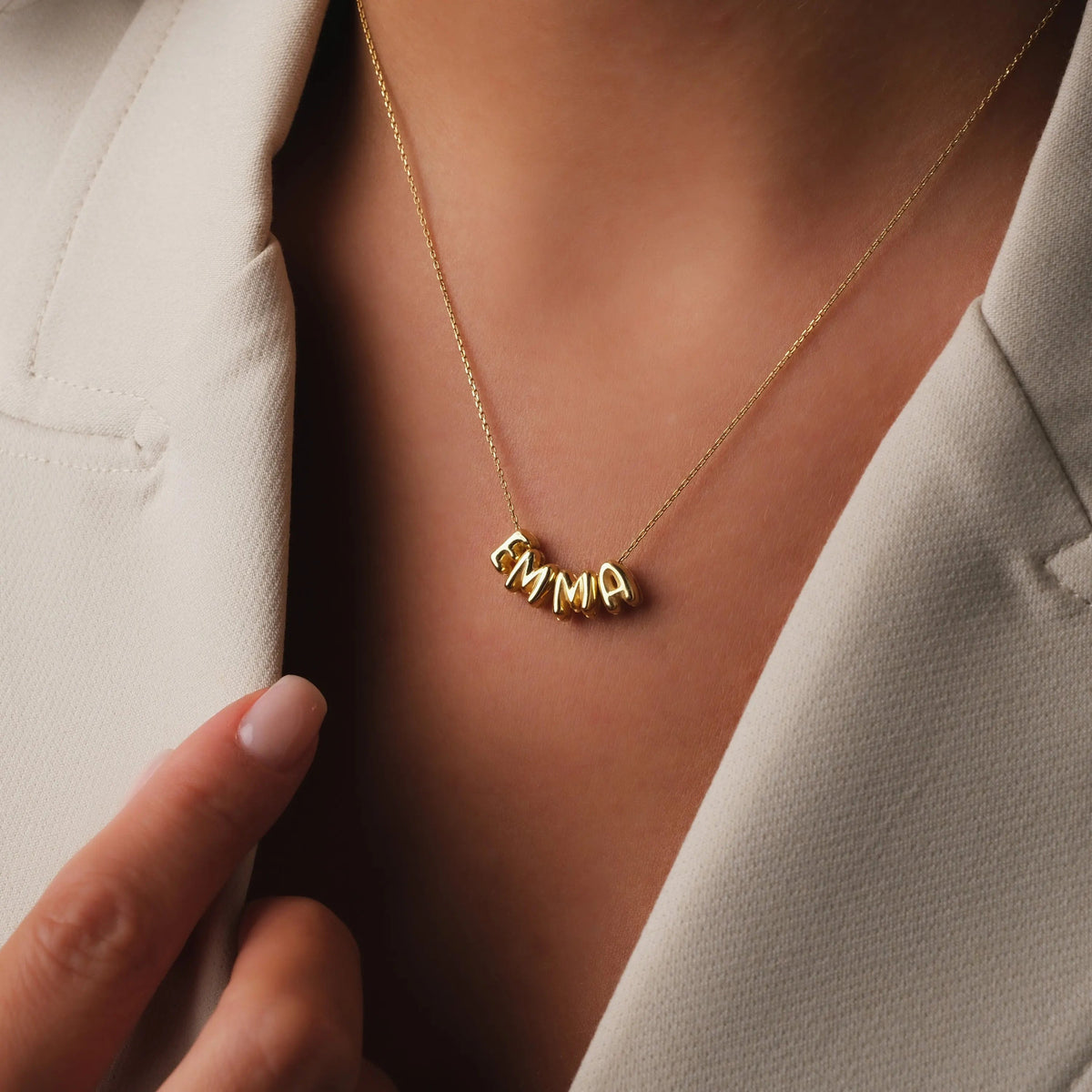 bubble name necklace - MERGE.DAY.1.FREESTYLE