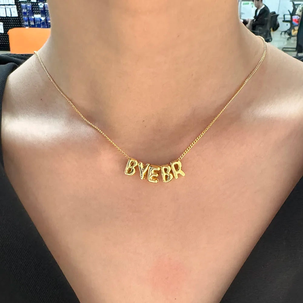 bubble name necklace - MERGE.DAY.1.FREESTYLE