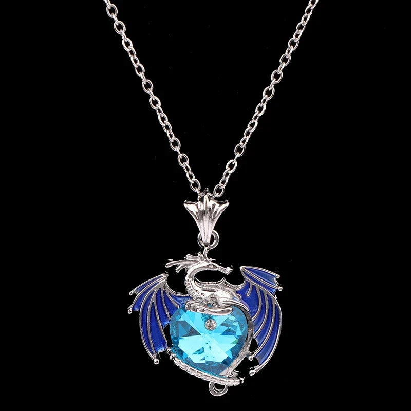dragon necklace Blue Purple Pendant - MERGE.DAY.1.FREESTYLE
