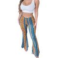 Frauen Boho Flare Pants Ethnic Tribal Print Bell Bottom Yoga Palazzo Hose - MERGE.DAY.1.FREESTYLE