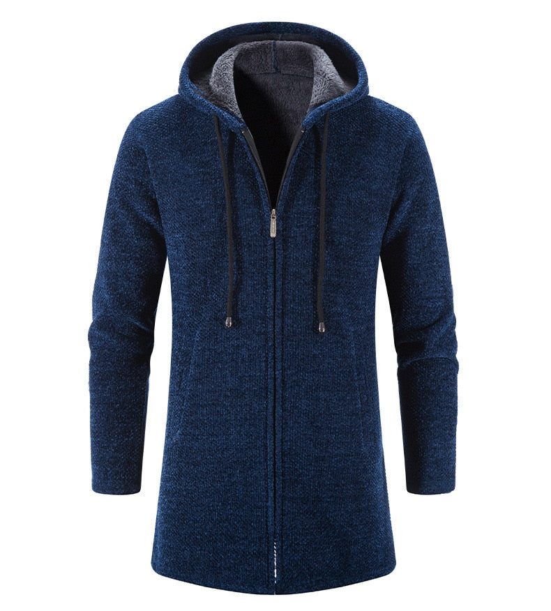 Cashmere Men's Cardigan Chenille Outer Sweater Coat Windbreaker - MERGE.DAY.1.FREESTYLE