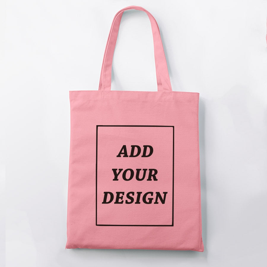 Custom Tote Bag Shopping Add Your Text Print Original Design Zipper Unisex Fashion Travel Canvas Bags - MERGE.DAY.1.FREESTYLE