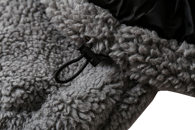 Hip Hop Winter Fleece Fluffy Jacket Streetwear - MERGE.DAY.1.FREESTYLE