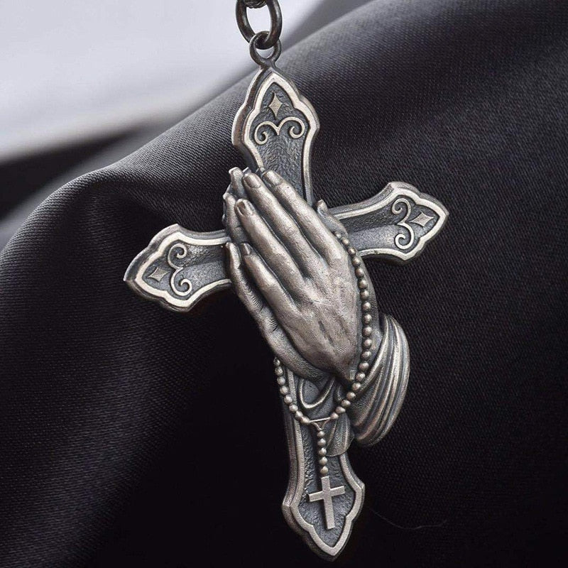 Personality Creative Jesus Cross Amulet Pendant Rock Casual Gift Catholic Christian Necklace - MERGE.DAY.1.FREESTYLE