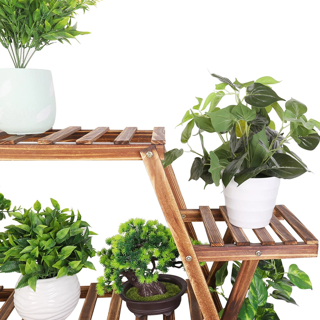Wooden Plant Pot Stand Muti-Lader Flower Display Shelf - MERGE.DAY.1.FREESTYLE