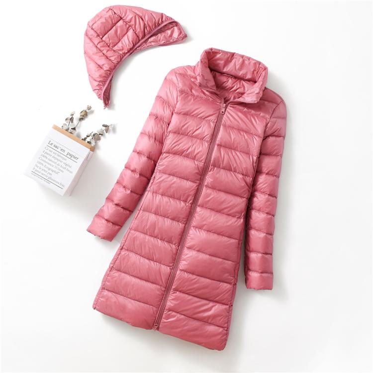 Ultralight Thin Down Jacket White Duck Down Hooded long Jackets Long Sleeve - MERGE.DAY.1.FREESTYLE
