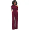 Hot Sale Professional Women's Fashion Solid Color Asymmetrical One-piece Jumpsuits