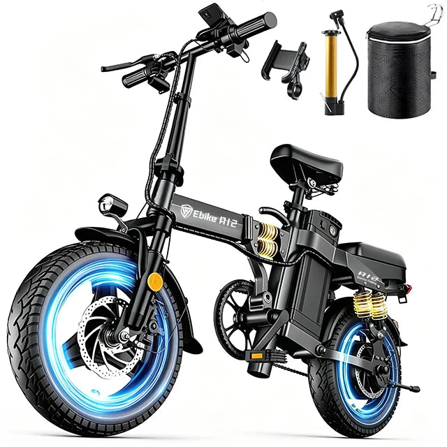 Factory Wholesale Bulk Price US Warehouse A12 48V 15AH Foldabal Ebike Electric 14" Tire E Bike Lithium Battery for Adults - MERGE.DAY.1.FREESTYLE