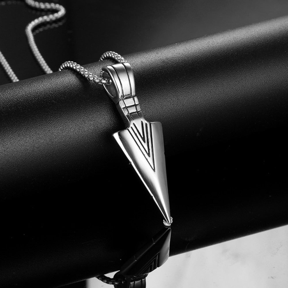 Black Rectangle Pendant Necklace Men Stainless Steel Chain Men Necklace Jewelry - MERGE.DAY.1.FREESTYLE