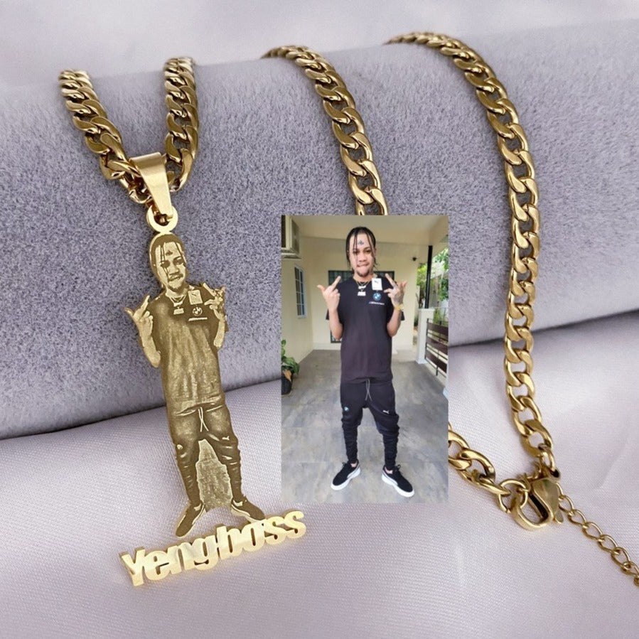 Custom Photo Necklace Picture Pendant Name Memory Jewelry - MERGE.DAY.1.FREESTYLE