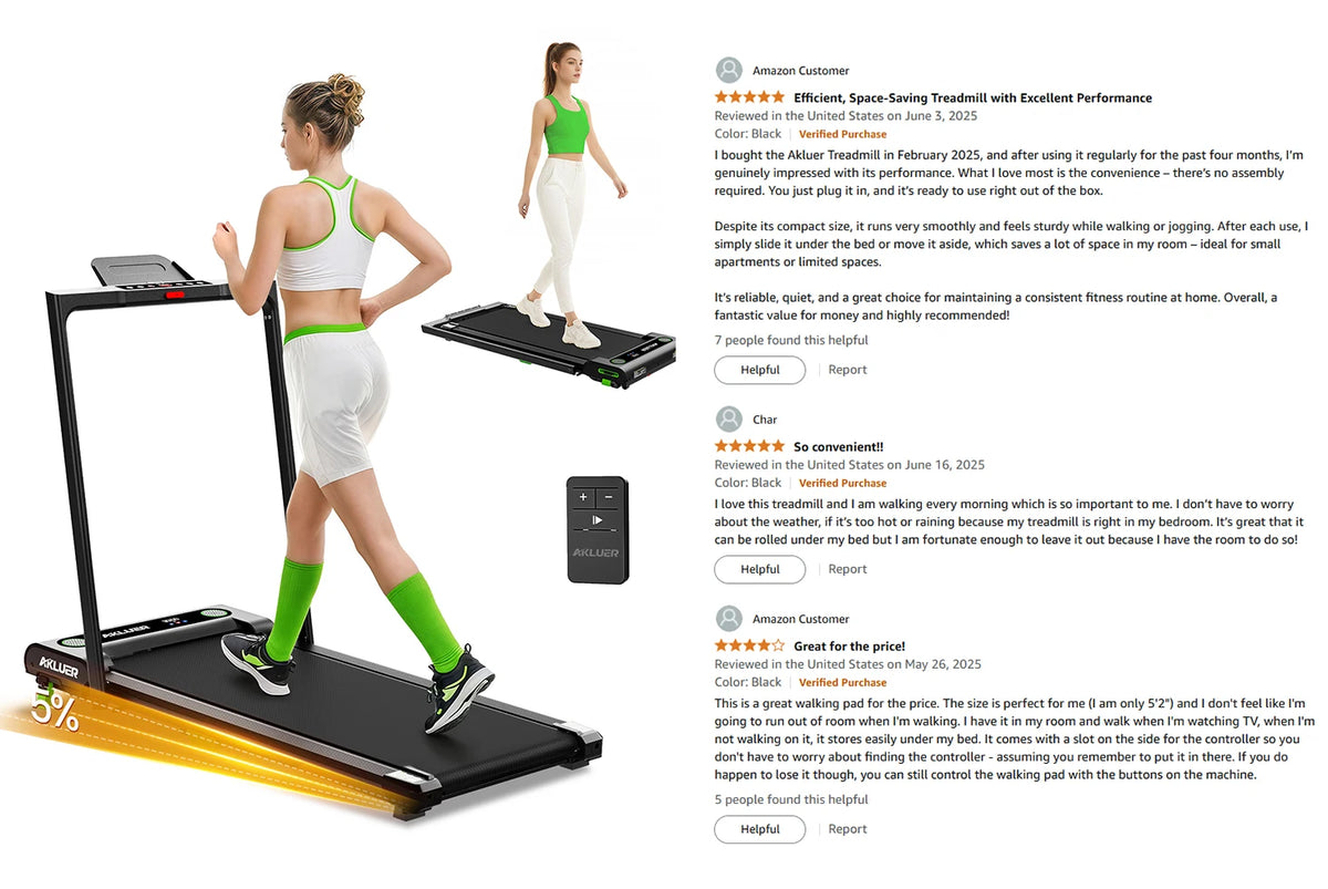 2-in-1 Folding Treadmill With LED Screen Electric Walking Pad for Home Gym Use Without Heart Rate Test - MERGE.DAY.1.FREESTYLE