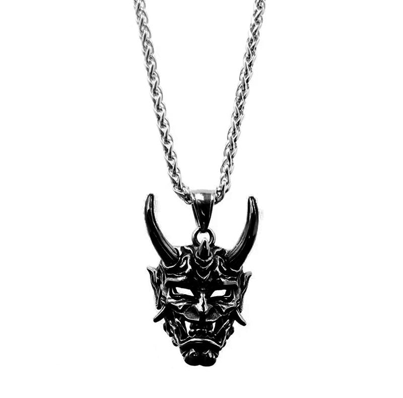 Punk Ghost Skull Mask Pendant Necklace Cool Men's Rock Party Jewelry - MERGE.DAY.1.FREESTYLE