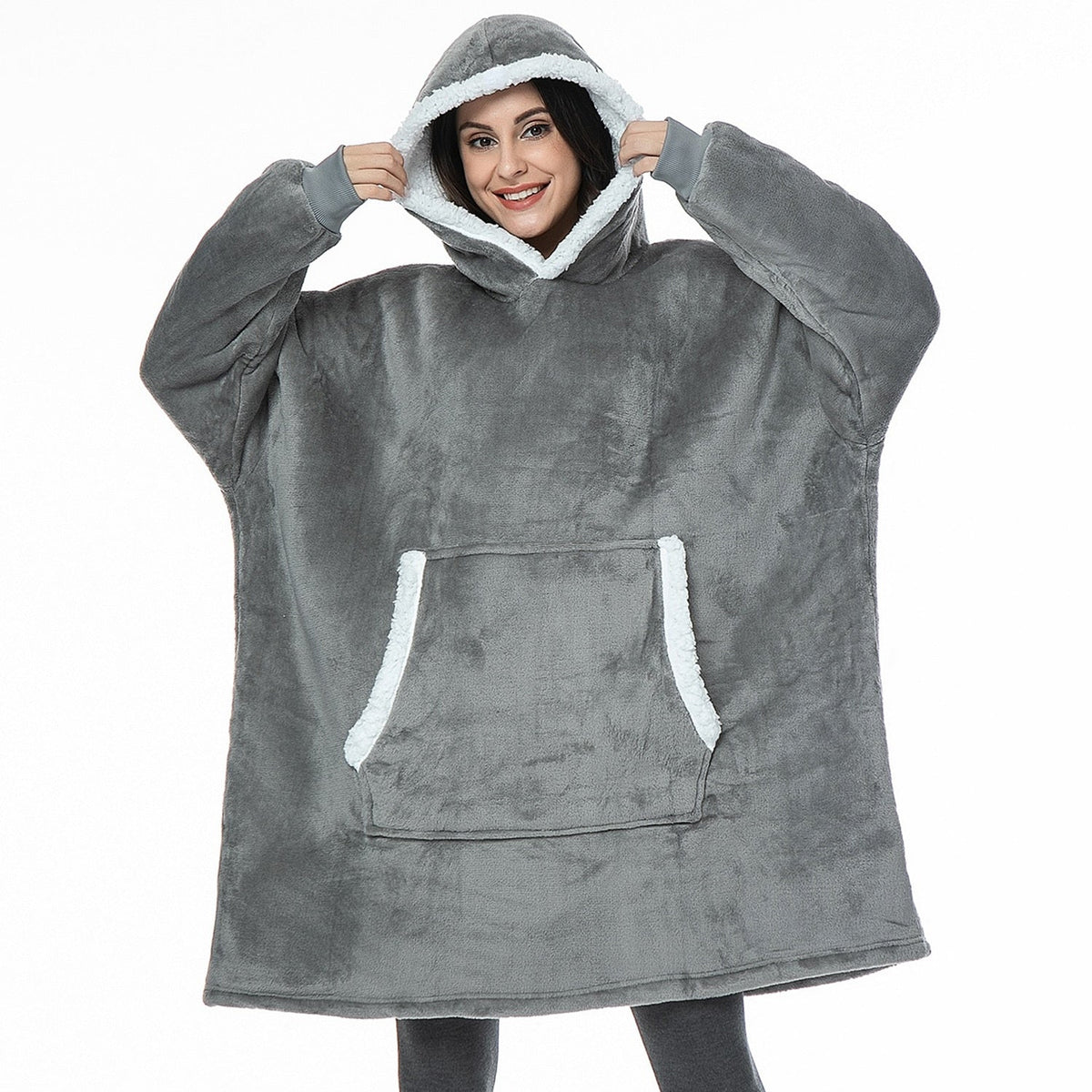 Oversized Hoodie Sweatshirt Women Tie Dye Hoodies Fleece Giant Wearable Blanket - MERGE.DAY.1.FREESTYLE