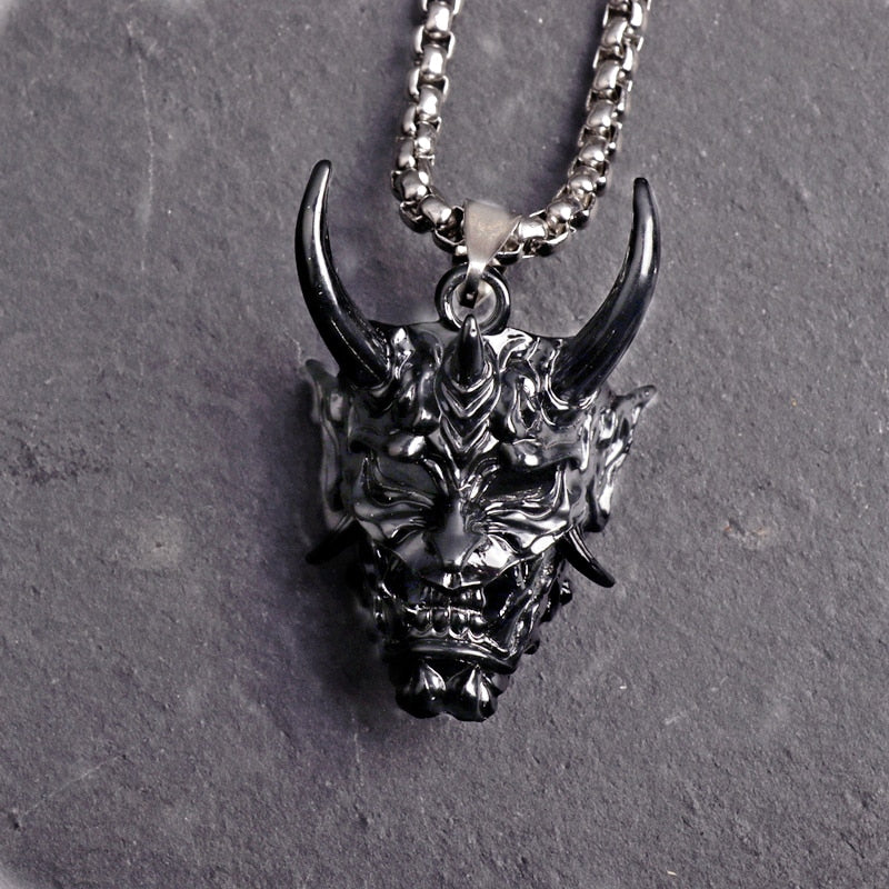 Punk Ghost Skull Mask Pendant Necklace Cool Men's Rock Party Jewelry - MERGE.DAY.1.FREESTYLE