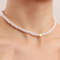 Trend Jewelry Wedding Big Pearl Necklace For Women Fashion White Imitation Pearl Choker - MERGE.DAY.1.FREESTYLE