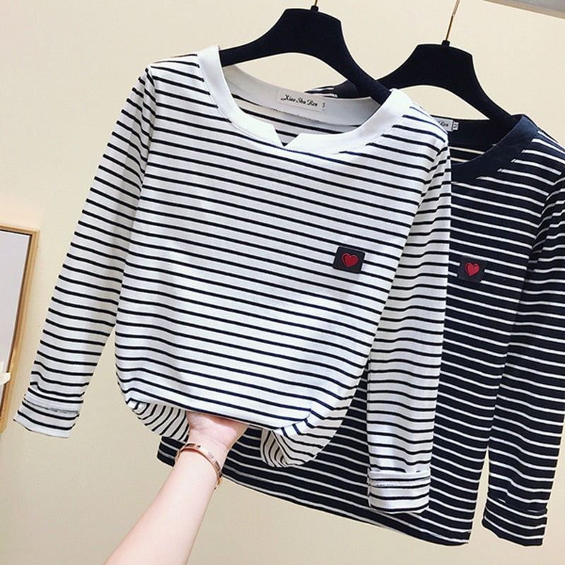 Casual Women T-Shirt Long Sleeve Style Slim Basic Cotton Tshirt Top Womens Clothing - MERGE.DAY.1.FREESTYLE