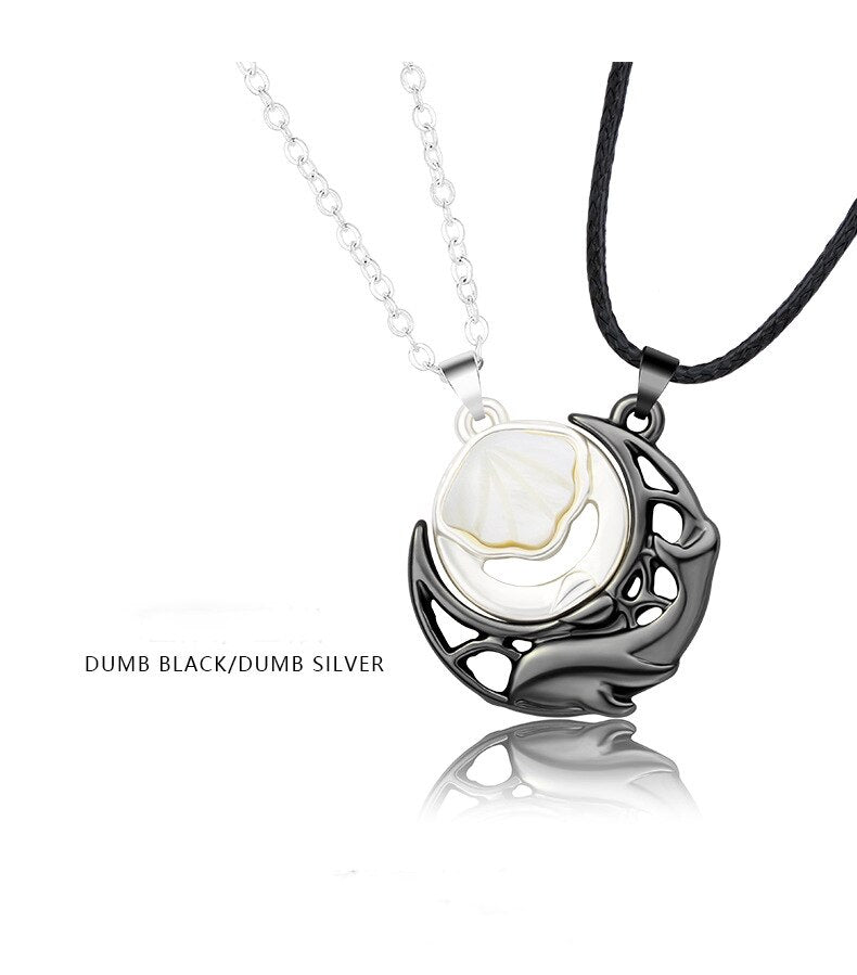 Magnet Stone Shell Men's and Women's Clavicle Fashion Couple Necklace Chains - MERGE.DAY.1.FREESTYLE