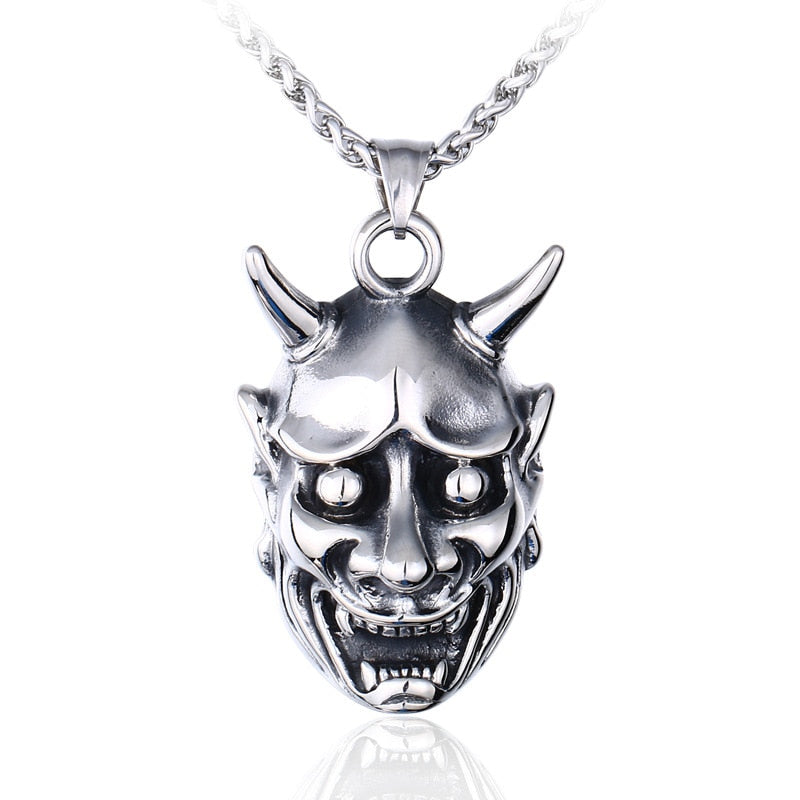 Punk Ghost Skull Mask Pendant Necklace Cool Men's Rock Party Jewelry - MERGE.DAY.1.FREESTYLE