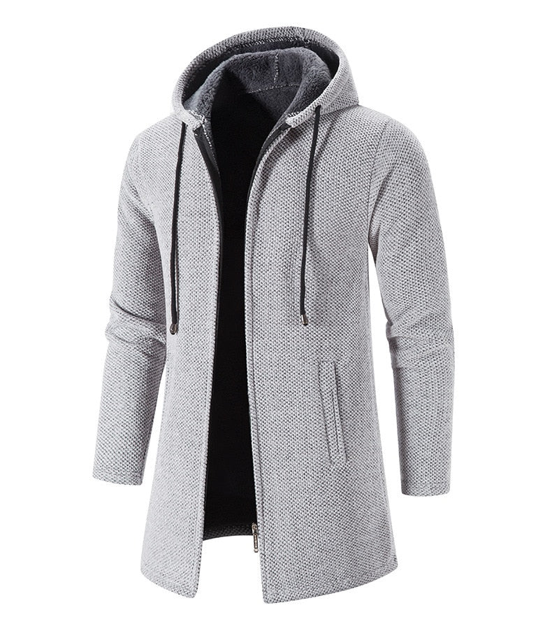 Cashmere Men's Cardigan Chenille Outer Sweater Coat Windbreaker - MERGE.DAY.1.FREESTYLE