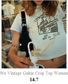 Guitar Crop Top Women Summer Round Neck Short Sleeve Cotton T Shirt Casual Streetwear Tshirt - MERGE.DAY.1.FREESTYLE