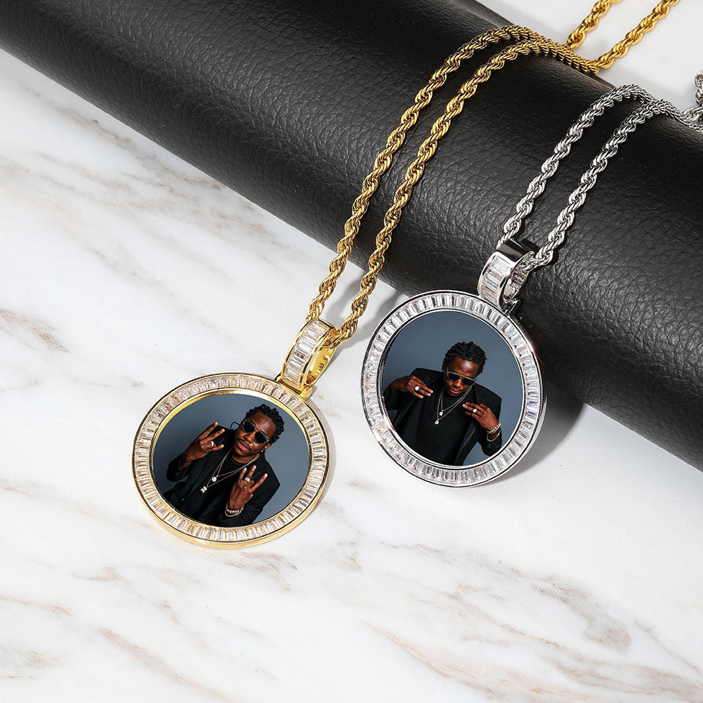 Custom Made Photo Medallions Necklace & Pendant With Hip hop Jewelry - MERGE.DAY.1.FREESTYLE