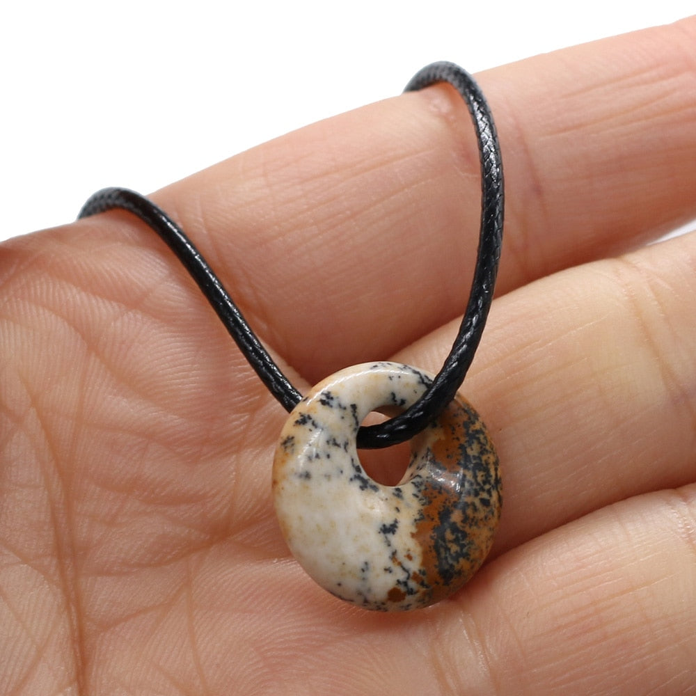 Natural Malachites Rose Quartzs Pendant Necklace Simple Stylish Pendant Necklace - MERGE.DAY.1.FREESTYLE