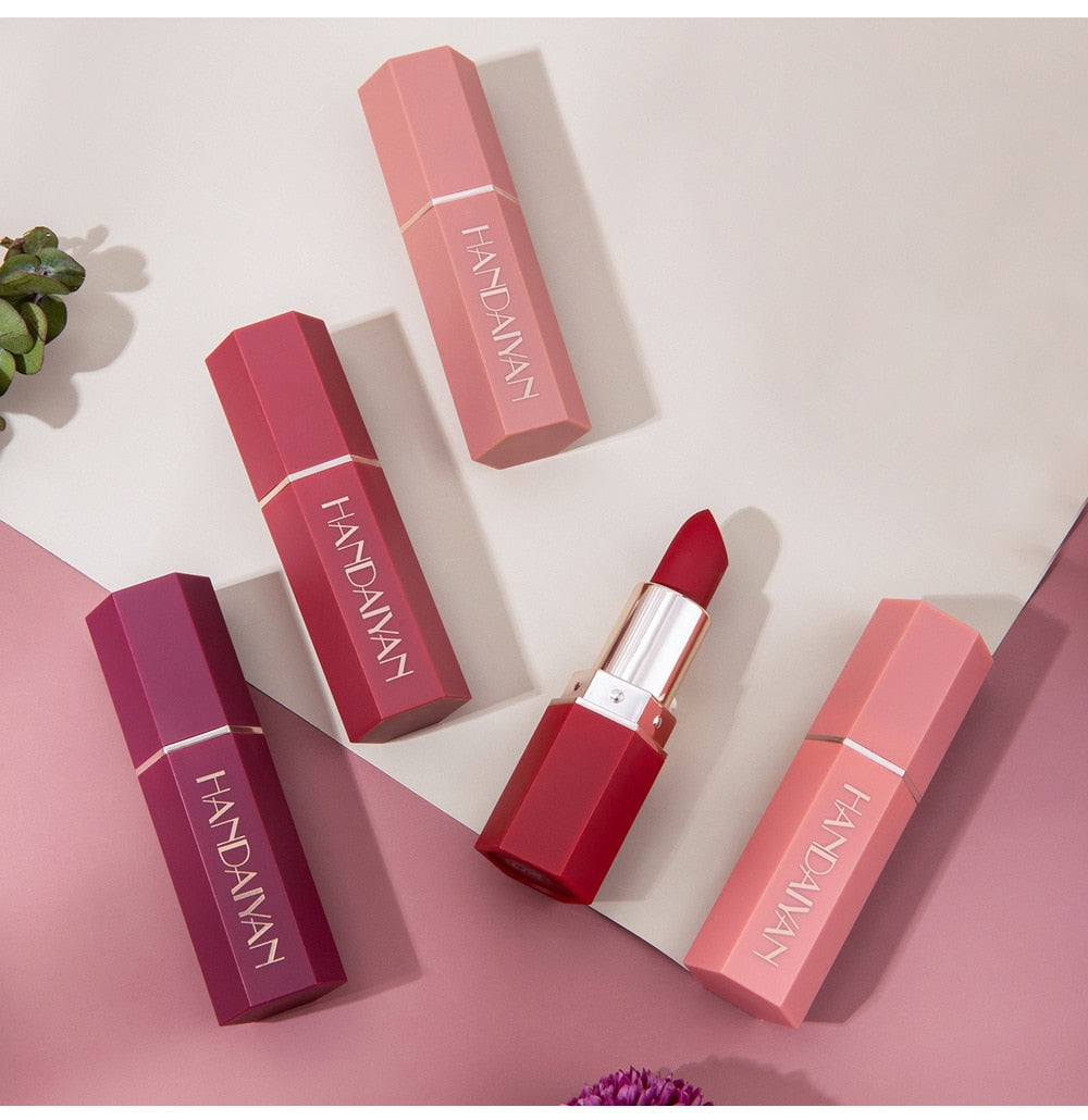 6 Colors Matte Non stick Cup Lipstick Long Lasting Moisturizing Lipstick Cosmetics Set - MERGE.DAY.1.FREESTYLE