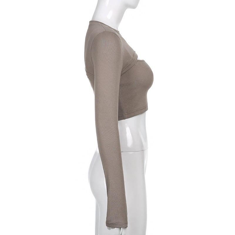 Sexy Hollow Knit Top Sweater Women Party Navel Slim Ribbed Summer Lady Shirts - MERGE.DAY.1.FREESTYLE