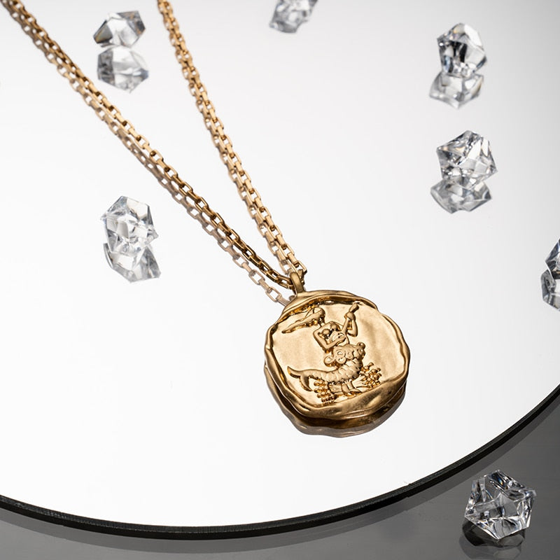 twelve zodiac signs necklace - MERGE.DAY.1.FREESTYLE