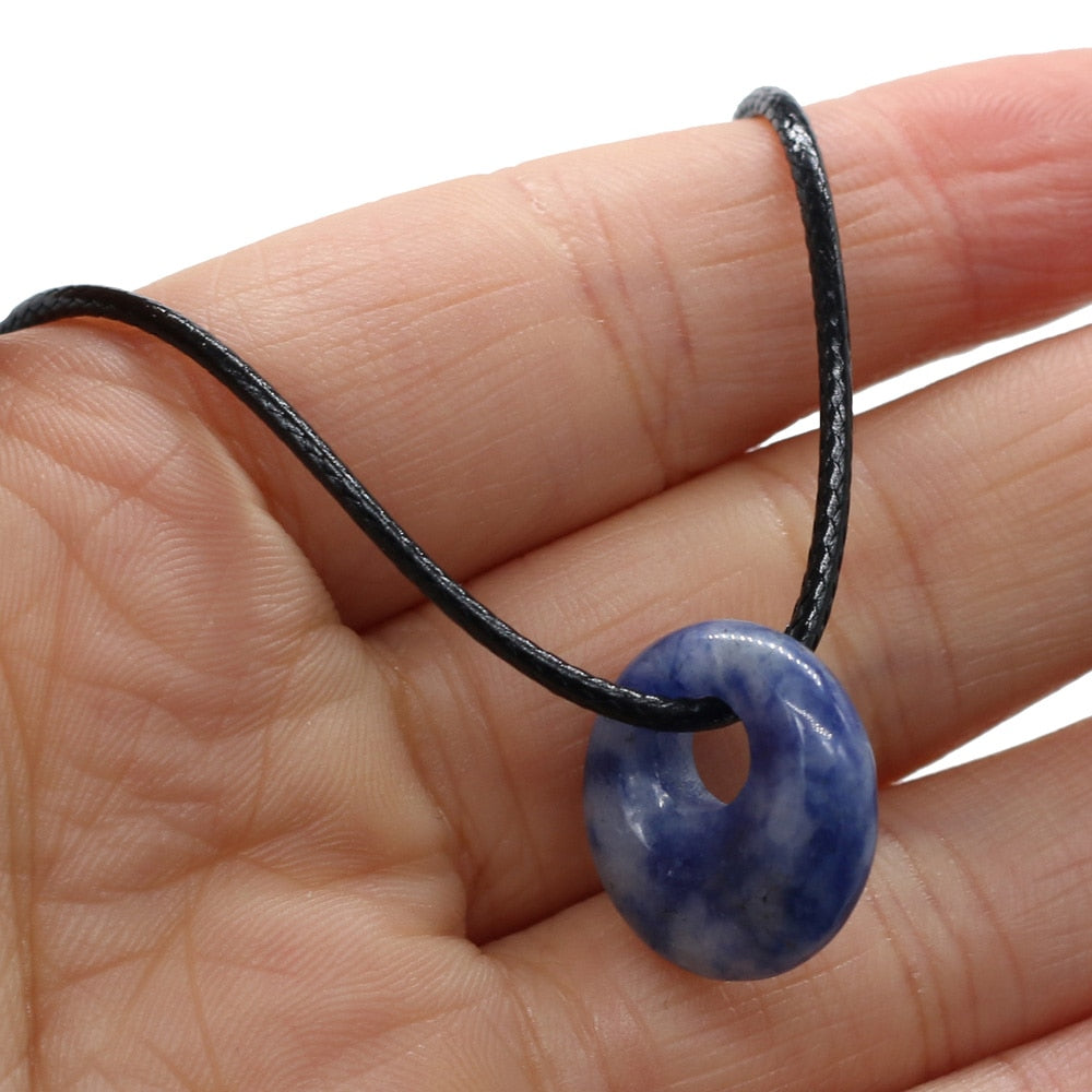 Natural Malachites Rose Quartzs Pendant Necklace Simple Stylish Pendant Necklace - MERGE.DAY.1.FREESTYLE