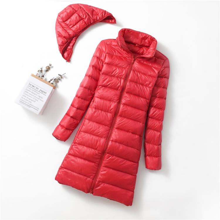 Ultralight Thin Down Jacket White Duck Down Hooded long Jackets Long Sleeve - MERGE.DAY.1.FREESTYLE