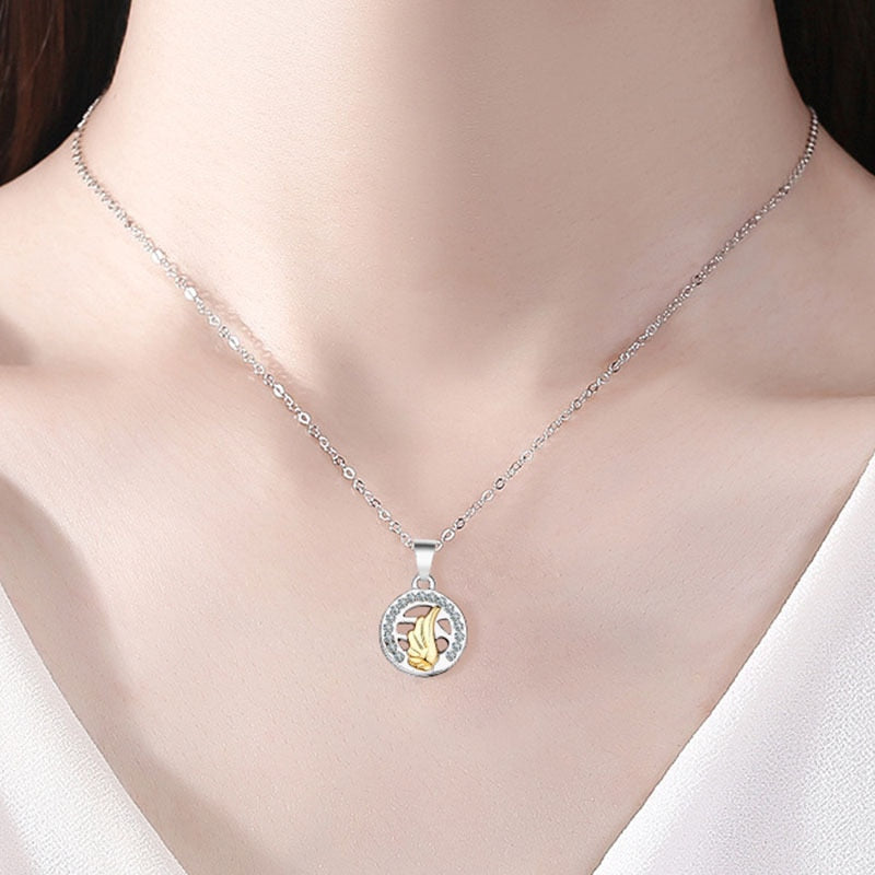 Sun Moon Wing Couple Necklace Magnet Attract Simple Fashion Valentine's Day Necklace - MERGE.DAY.1.FREESTYLE