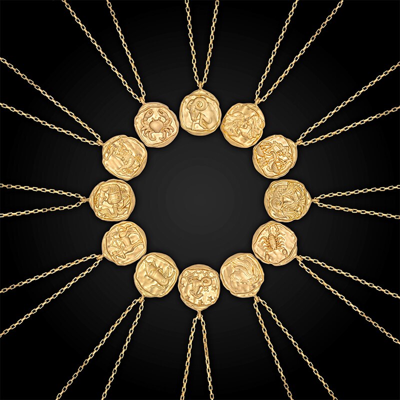 twelve zodiac signs necklace - MERGE.DAY.1.FREESTYLE