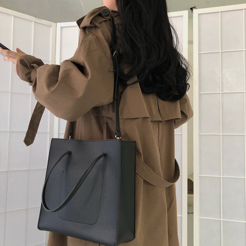 Loose Overcoat Autumn Winter Fashion Double-breasted Windbreaker Femme - MERGE.DAY.1.FREESTYLE