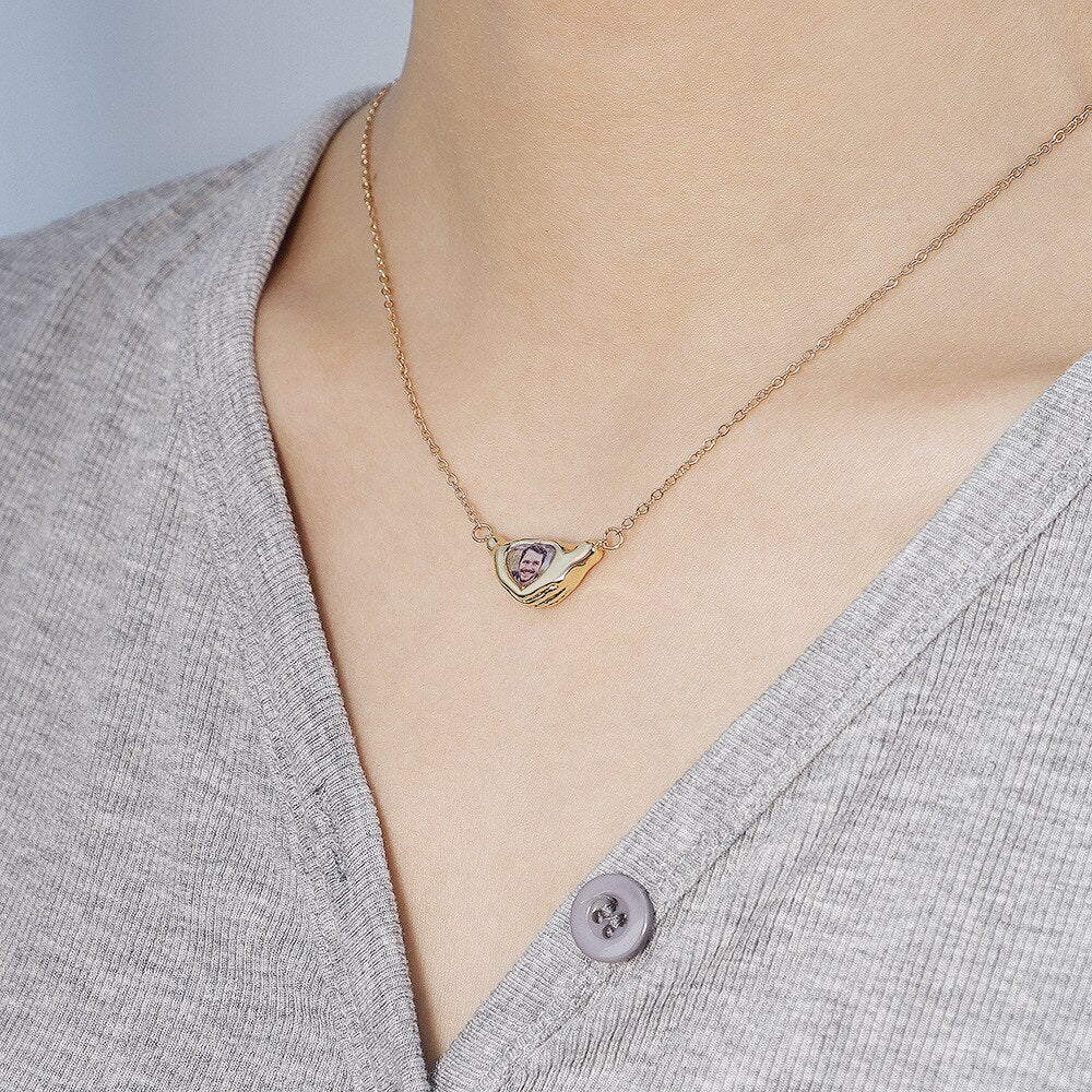 Heart Shaped Pendant Copper Personalized Colorful Baby Children's Photo Necklaces - MERGE.DAY.1.FREESTYLE