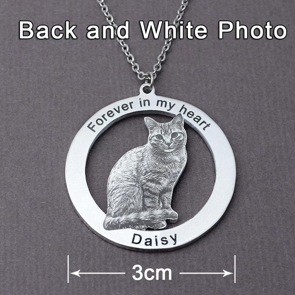 Personalized Photo Necklace,Pet Photo Necklace,Picture Necklace, Memorial Gift - MERGE.DAY.1.FREESTYLE