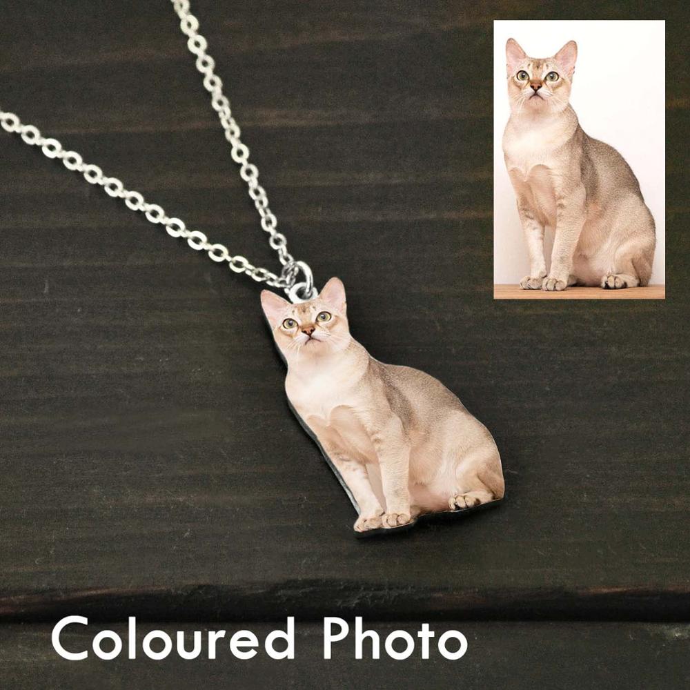 Personalized Photo Necklace,Pet Photo Necklace,Picture Necklace, Memorial Gift - MERGE.DAY.1.FREESTYLE