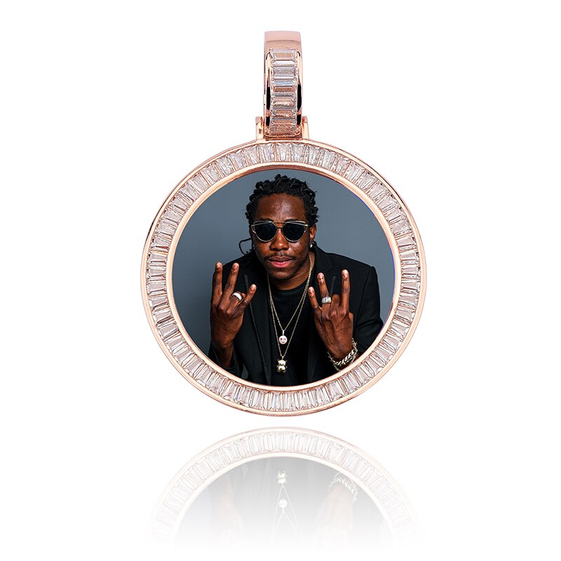 Custom Made Photo Medallions Necklace & Pendant With Hip hop Jewelry - MERGE.DAY.1.FREESTYLE