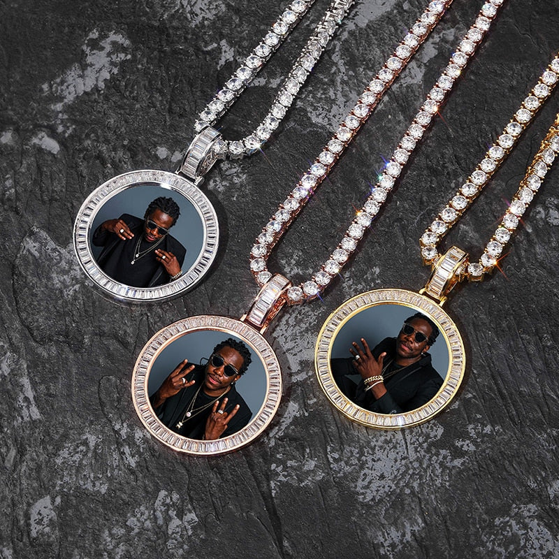 Custom Made Photo Medallions Necklace & Pendant With Hip hop Jewelry - MERGE.DAY.1.FREESTYLE
