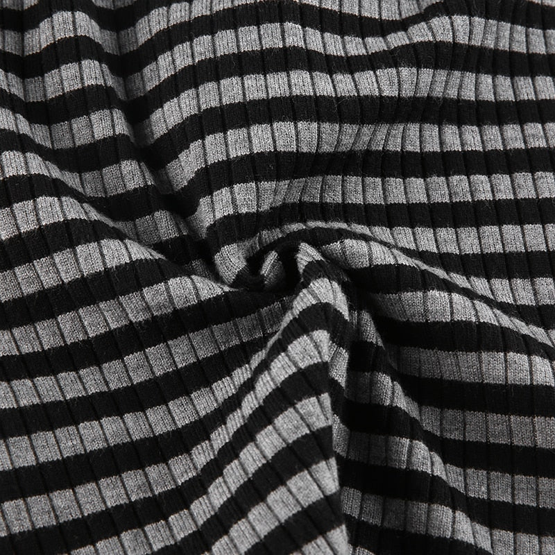 Goth Print Tops Stripe Cute T-Shirts Dark Academia Techwear Button Up V Neck Half Sleeve Sweat Shirts - MERGE.DAY.1.FREESTYLE