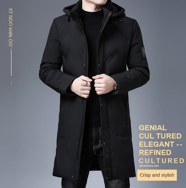 Parkas Jacket Men Longline Windbreaker Coats Clothing - MERGE.DAY.1.FREESTYLE